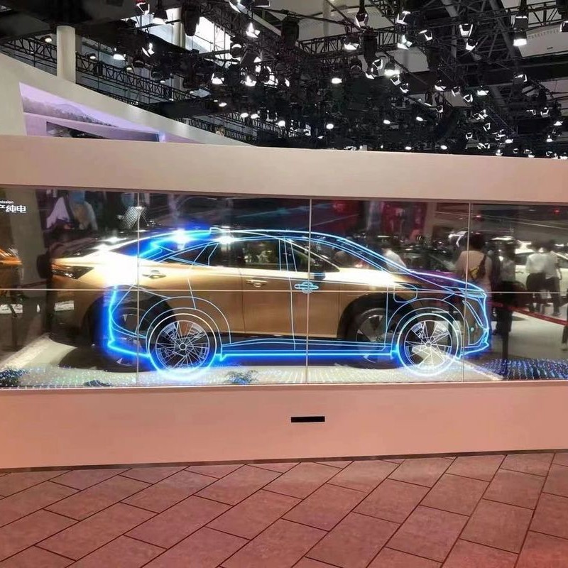 Transparante OLED-displays schitteren op verschillende gebieden